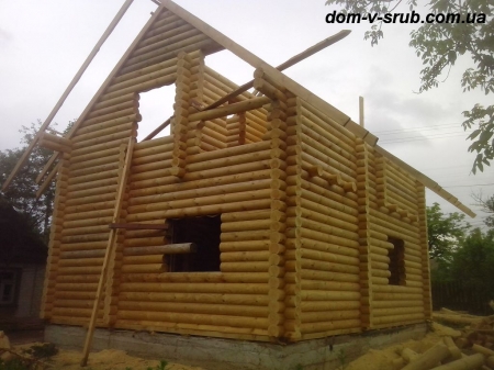 Срубы в процессе строительства_113