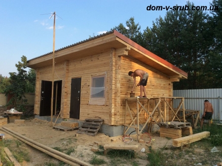 Срубы в процессе строительства_43