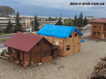 Срубы в процессе строительства_49