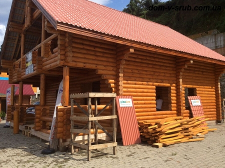 Срубы в процессе строительства_63